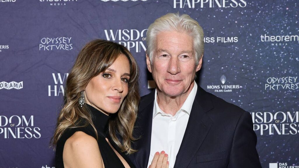 Richard Gere’s wife Alejandra, 43, showcases toned physique in plunging black swimsuit