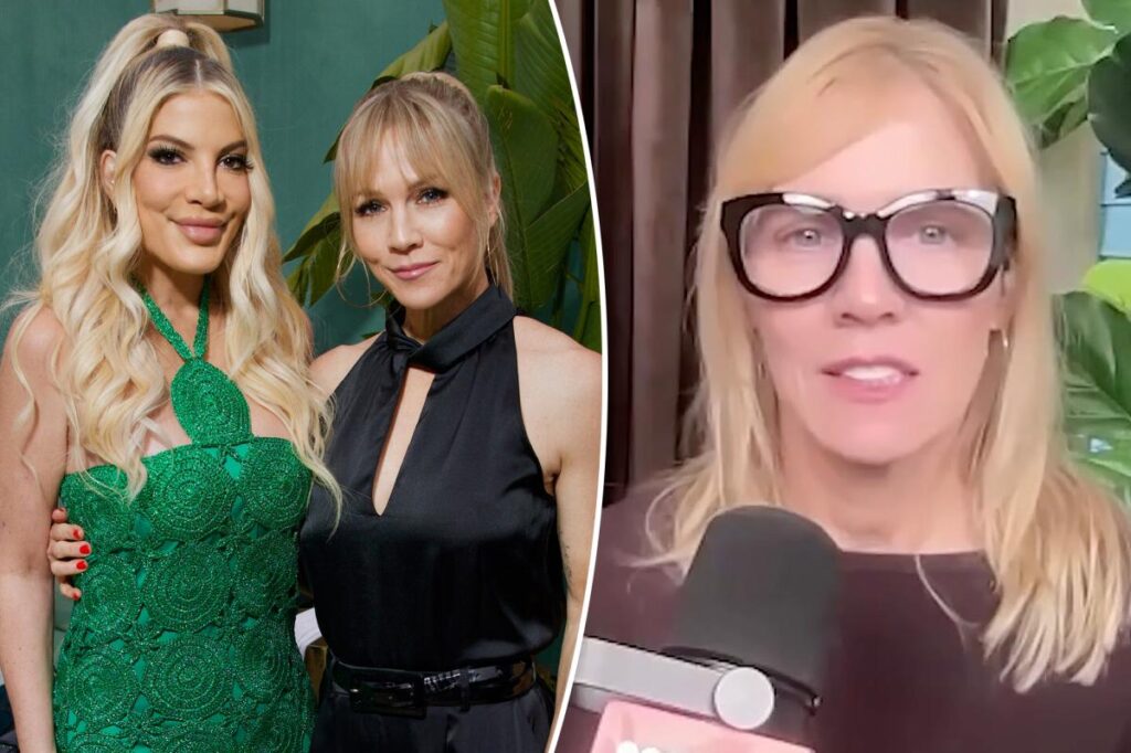 ‘Sad’ Jennie Garth speaks out on Tori Spelling’s ‘tough’ exit from ‘Beverly Hills, 90210’ rewatch podcast