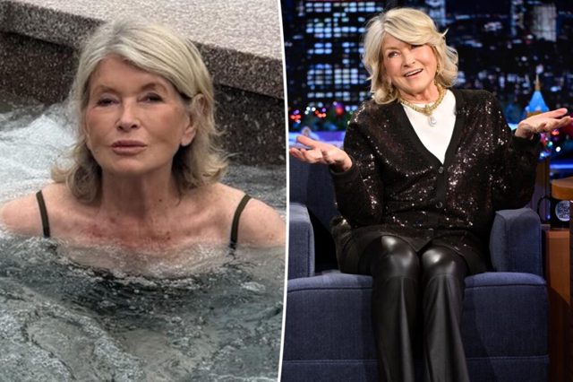 Martha Stewart celebrates 85th birthday with hot tub photo