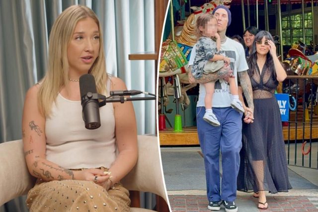 Kourtney Kardashian’s ex-nanny Leah Barrs addresses Travis Barker sex rumors