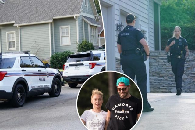 Cops seen arriving to Hayden Panettiere’s boyfriend Brian Hickerson’s family home days after actress’ death