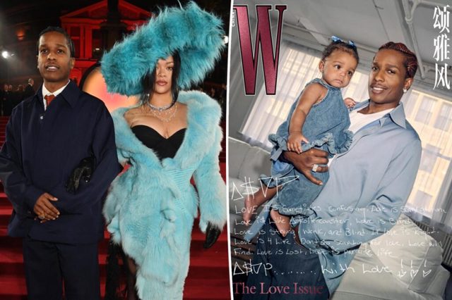 Rihanna’s daughter Rocki covers W China with A$AP Rocky