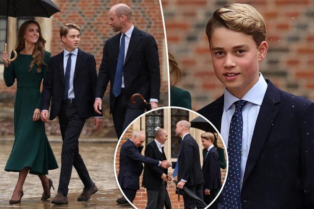 Prince William and Kate Middleton drop off Prince George, 13, for first day at Eton College