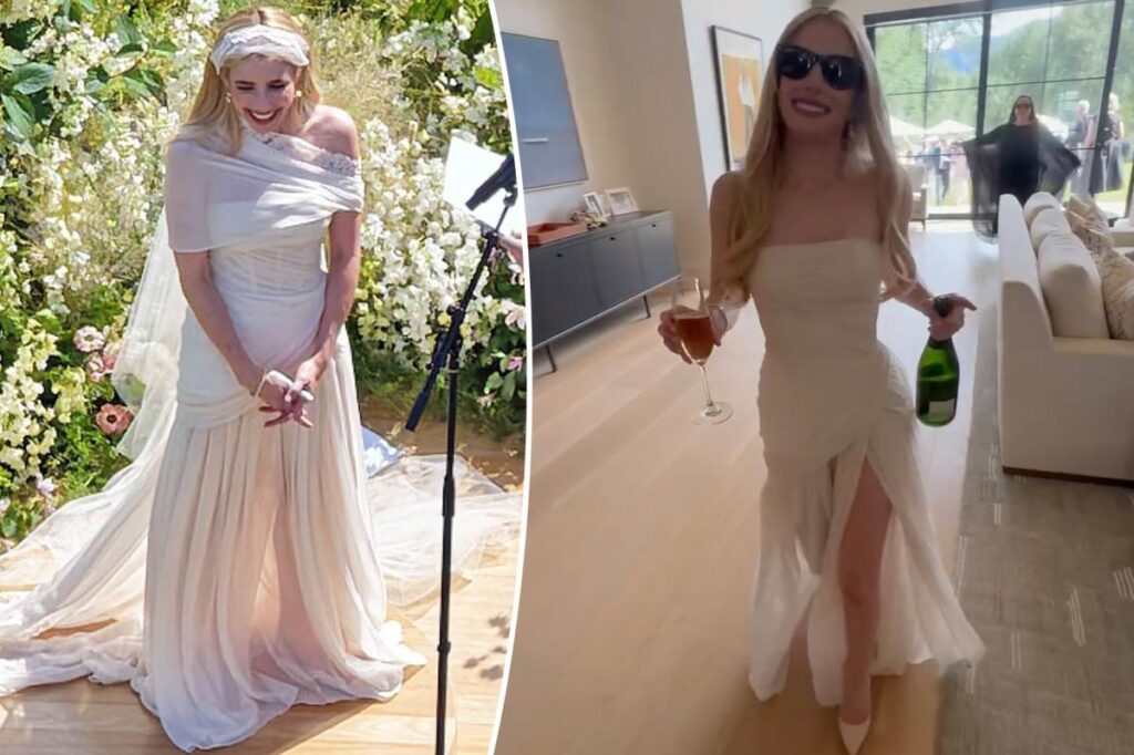 Emma Roberts has ‘no regrets’ about her ‘weird’ Monique Lhuillier wedding dress
