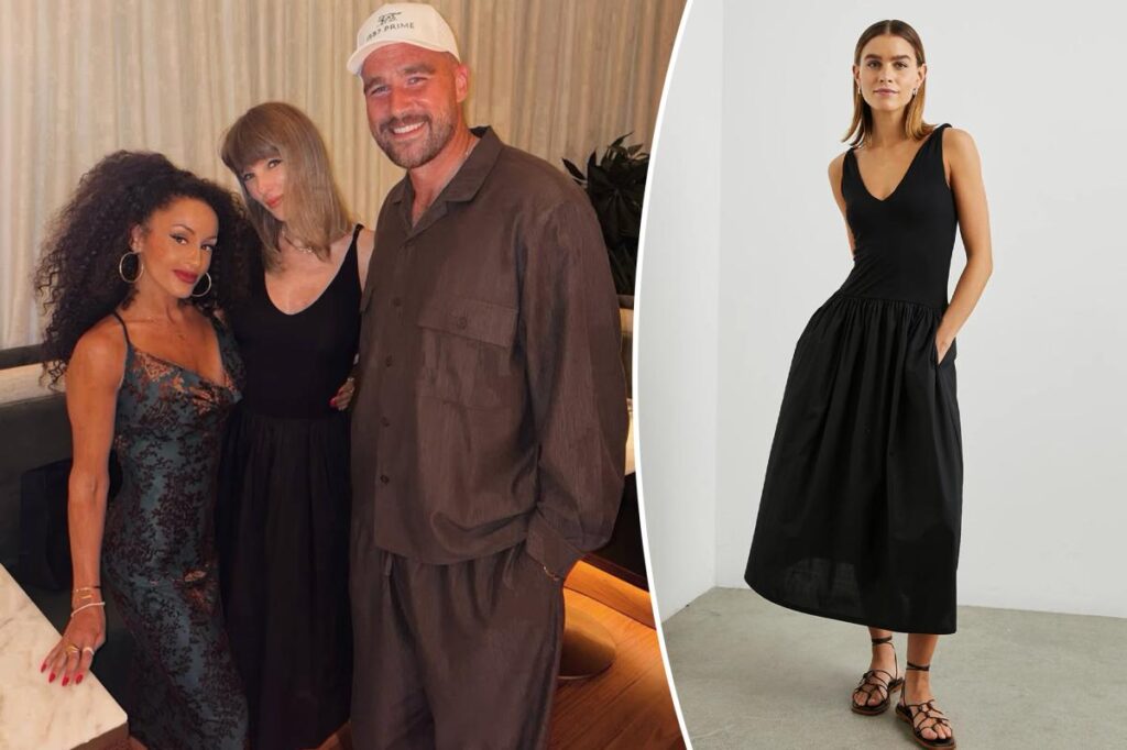 Taylor Swift wears Rails dress for Travis Kelce dinner date in Kansas City