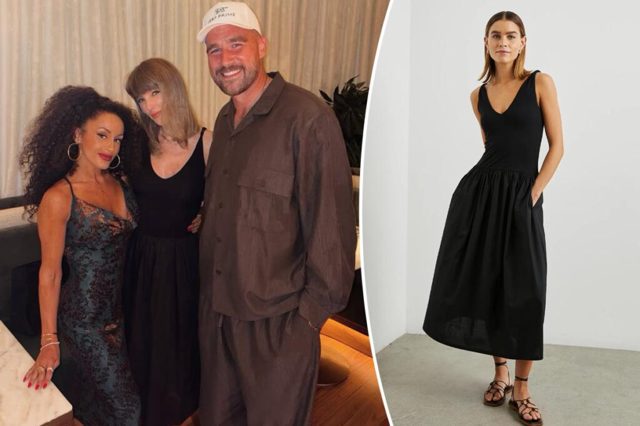 Taylor Swift wears Rails dress for Travis Kelce dinner date in Kansas City