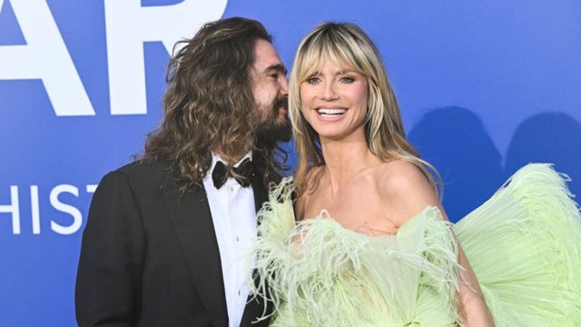 Heidi Klum shares topless photos as she enjoys romantic vacation with famous husband