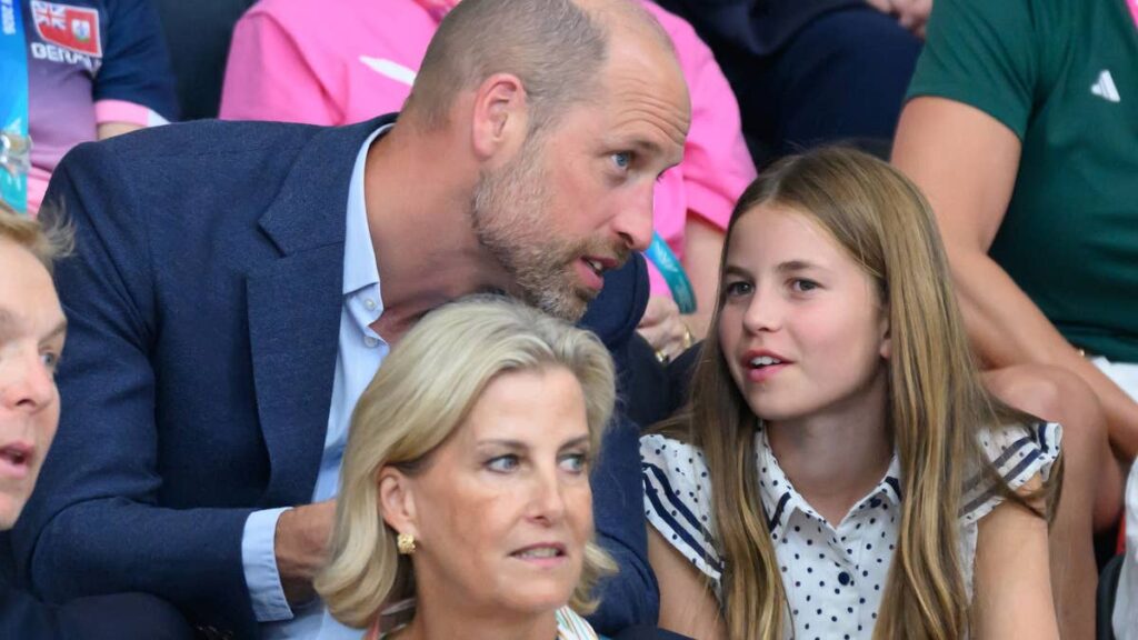Duchess Sophie and Princess Charlotte pictured sharing sweet kiss during family reunion