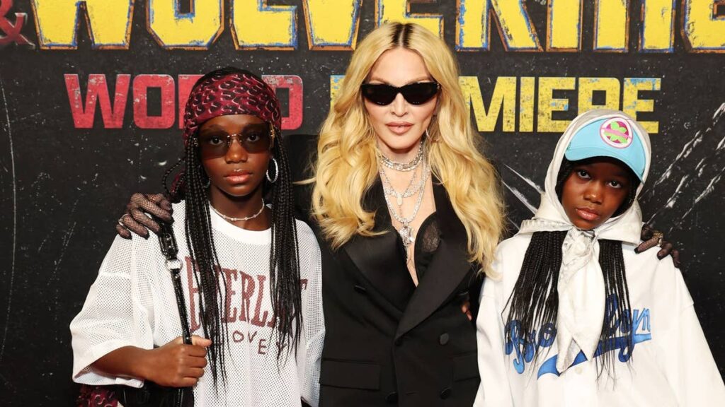 Madonna shares then-and-now photos of ‘sassy’ twins Stella and Estere on their 14th birthday