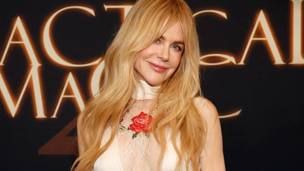 Age-defying Nicole Kidman, 59, sizzles in plunging lace and killer red heels