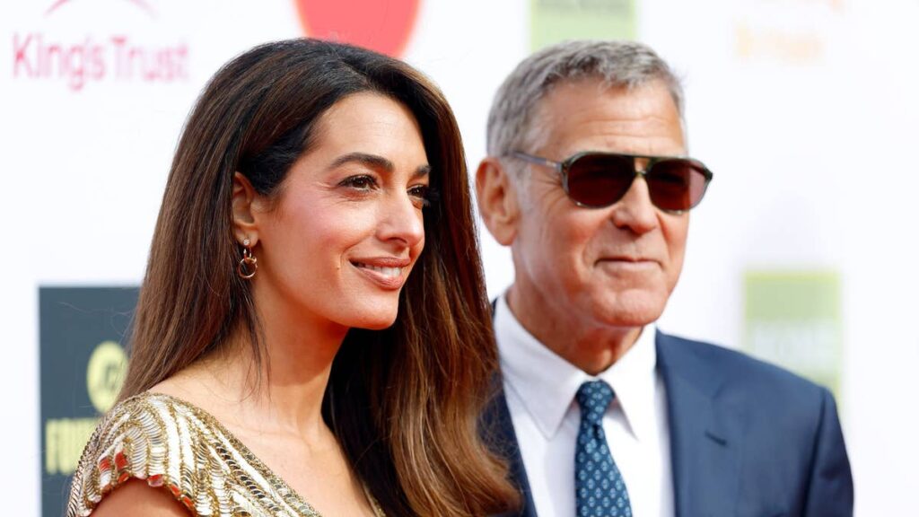 George and Amal Clooney break cover with rarely-seen twins after terrifying wildfire evacuation