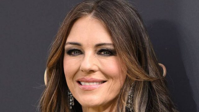 Smiling Elizabeth Hurley, 61, is a bombshell in glamorous bikini on summer holiday