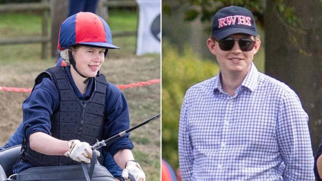 Lady Louise Windsor is cheered on by boyfriend Felix da Silva-Clamp at carriage driving event as she begins her gap year