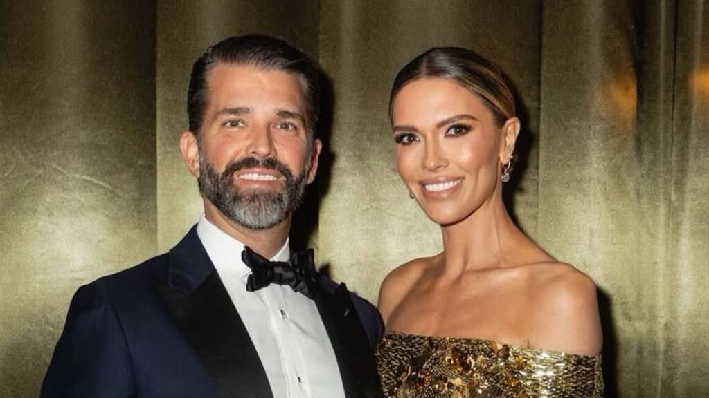 Donald Trump Jr.’s model wife Bettina shows off toned figure in skin-tight dress