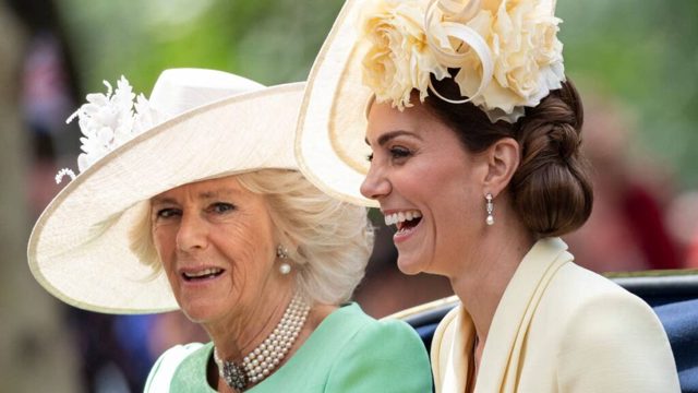 Moment Kate Middleton is told off by Queen Camilla during public royal outing