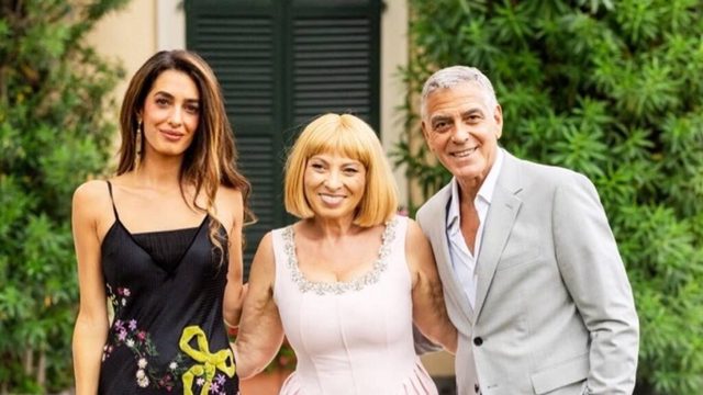 George and Amal Clooney are the perfect hosts as they throw glamorous bash at stunning Lake Como villa