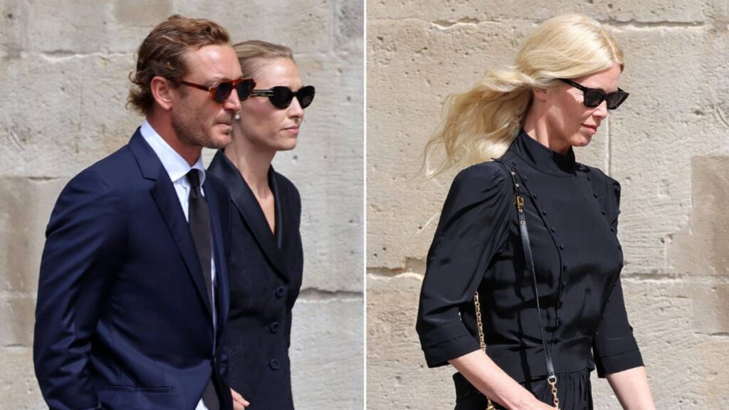 Claudia Schiffer, Beatrice Borromeo and Carla Bruni gather to farewell Dior PR executive Mathilde Favier at funeral in Paris