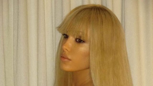 Bianca Censori sizzles in barely-there golden micro bikini