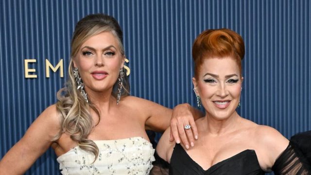 The Parent Trap stars Lisa Ann Walter and Elaine Hendrix reunite on star-studded Emmys red carpet 28 years after hit film