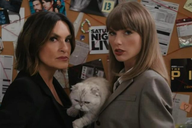 Taylor Swift — and her cat — make surprise cameo at Emmys 2026