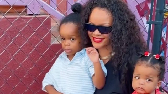Ultra-glam Rihanna takes her 3 children to her hometown in full circle photos — but fans fixate on one detail