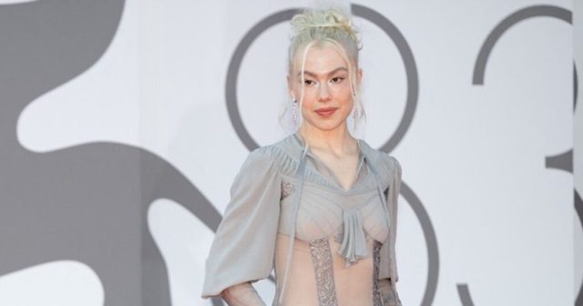Phoebe Bridgers Looks Positively Ethereal in Gray Naked Dress at Venice International Film Festival