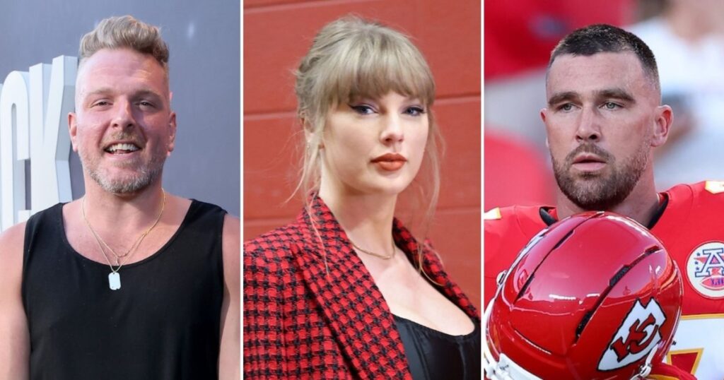 Pat McAfee Details Taylor Swift’s ‘All In’ Vibe While Watching Husband Travis Kelce Play Football