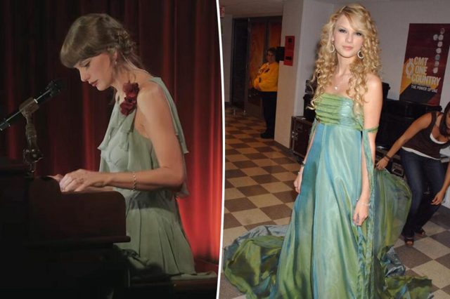Taylor Swift’s Grammy Museum interview dress sure looks like an Easter egg