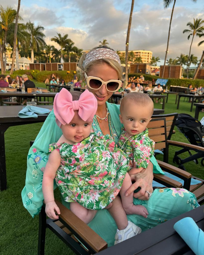 paris hilton and children in hawaii