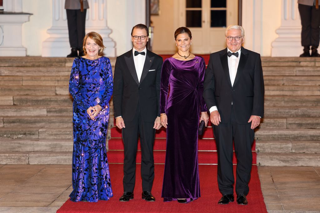 Victoria and Daniel with Germany's President Frank-Walter Steinmeier and his wife Elke Büdenbender