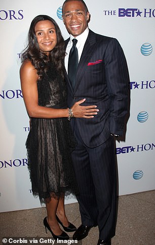 Both Holmes and Robach have been married to their respective spouses since 2010. It is not known when or how Holmes's wife Marilee Fiebig (pictured together in 2012) learned of the romance