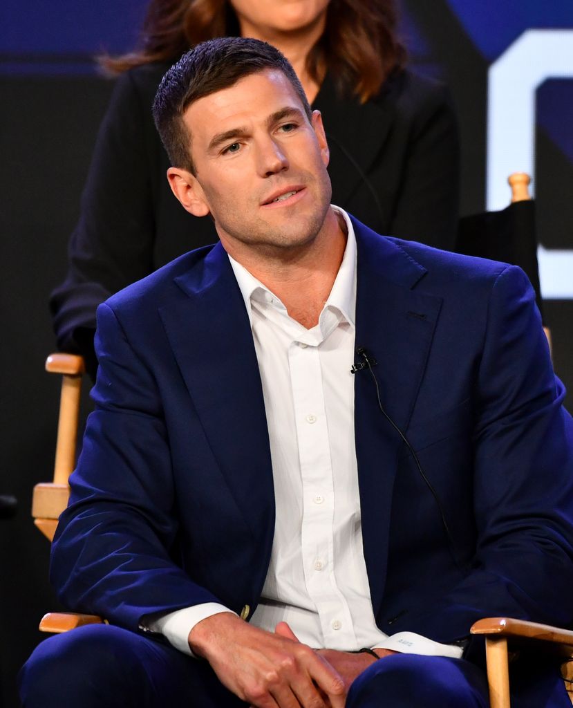 Austin Stowell speaks onstage at the "NCIS: Origins" Presentation Q&A during the CBS Network portion of the 2024 TCA Summer Press Tour at The Langham Huntington, Pasadena on July 13, 2024 in Pasadena, California.