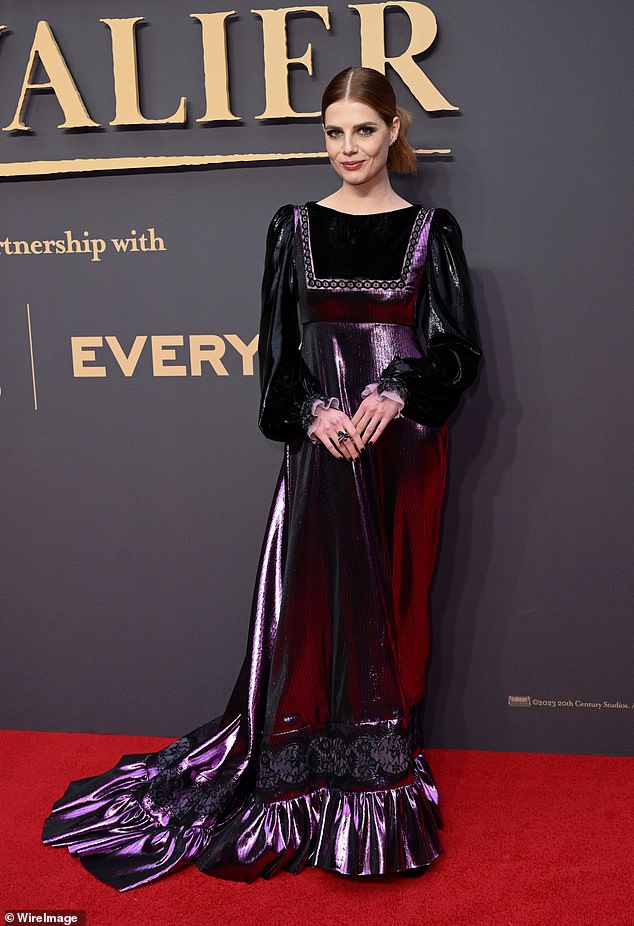 Lucy Boynton (pictured May 30) arrives at the UK Gala Screening of "Chevalier" at Everyman Borough Yards