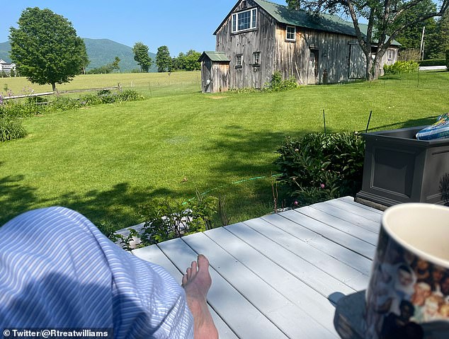 Williams was known for sharing glimpses into his idyllic rural life in Vermont with his fans on Twitter