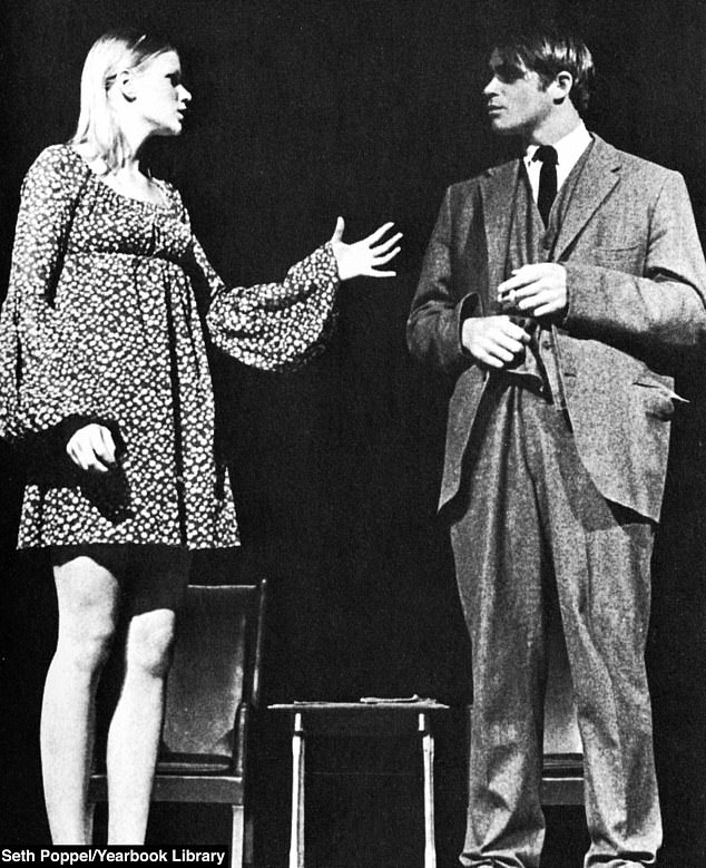 Treat Williams (right) pictured in the Kent School yearbook, acting in The Apollo of Bellac