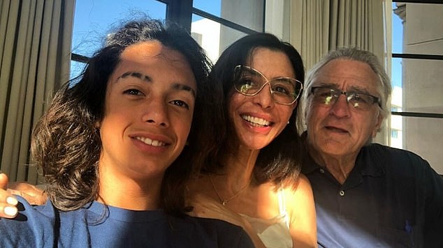 Robert De Niro's grandson Leandro De Niro Rodriguez (pictured, left) was the son of De Niro's (pictured, right) adopted daughter Drena De Niro (pictured, centre). The 18-year-old passed away on Sunday. An official cause of death has not yet been determined