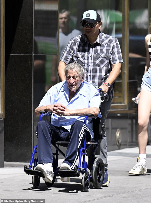 Bennett enjoys a day out in the sun in New York City in April of this year