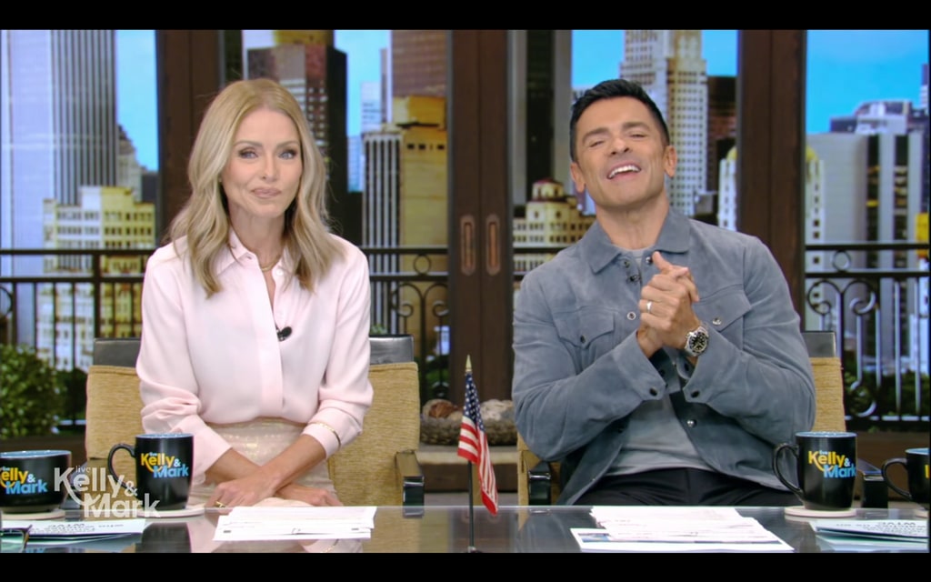 Kelly Ripa and Mark Consuelos host "LIVE with Kelly and Mark" on ABC on October 2, 2024