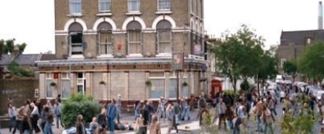 Zombie's surround the fictional pub The Winchester in Edgar Wright's 2004 comedy Shaun of the Dead