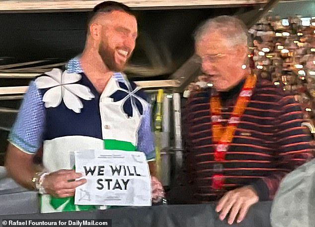 By the way: Just one night earlier, Taylor introduced Scott to Travis over a luxury steak dinner at the Four Seasons in Buenos Aires, hours after the football star landed in Argentina