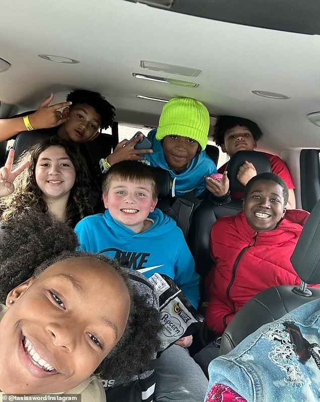 Barrino's son turned 12 on Wednesday and was celebrating with a group of friends
