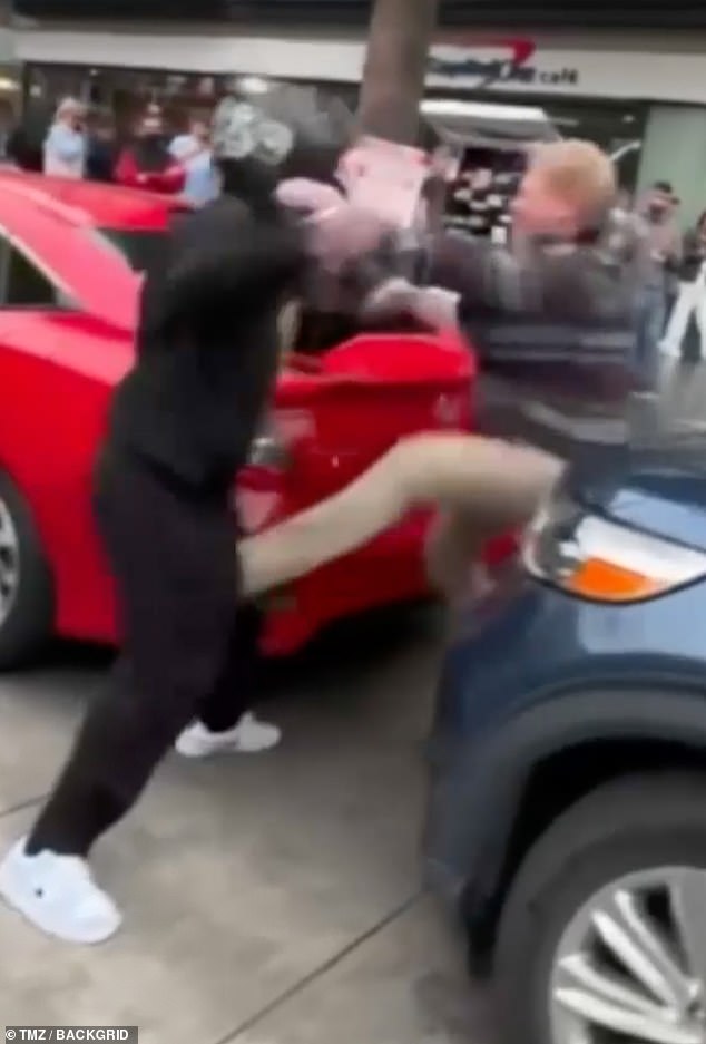 Ziering got out of his car before he ran across the street. He later admitted that in doing so, it   'unfortunately, escalated into a physical altercation, which I navigated to protect myself'