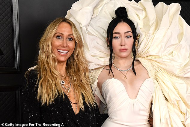 Future love rivals? Mother and daughter Tish and Noah Cyrus attend the 63rd Annual Grammy Awards in Los Angeles in 2021