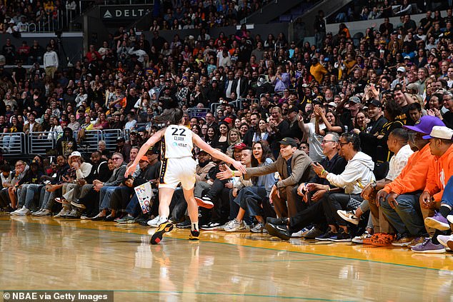 Ashton sure made a scene at the game to support the fellow Iowa native