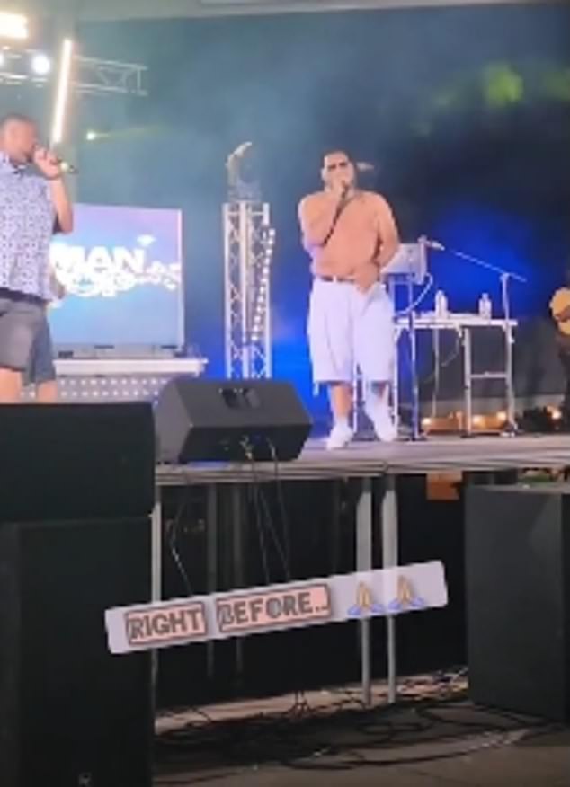 The artist, real name Isaac Freeman III, collapsed on stage in Hamden Town Center Park, Connecticut, on Friday, after suffering a medical emergency caught on camera