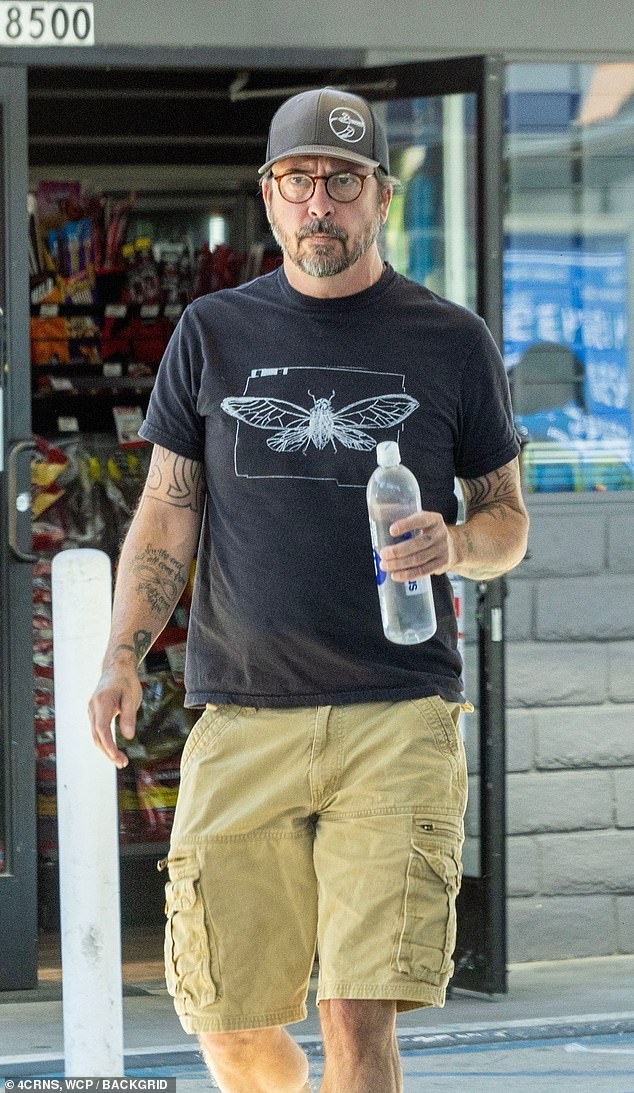 Grohl, 55, was spotted without his wedding ring during a solo outing in Encino nearly one month after he first revealed his affair
