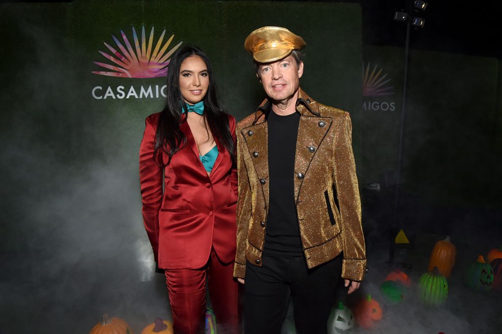 Noor Alfallah and Nicola Berggruen at a Halloween party