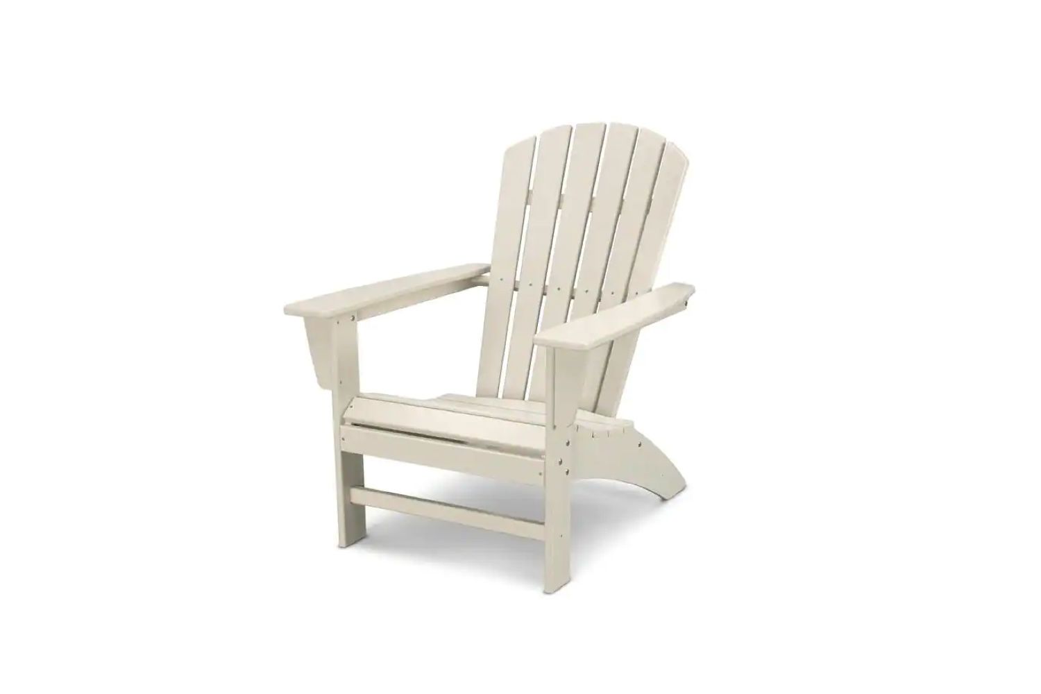 Polywood Grant Park Traditional Curveback Plastic Patio Adirondack Chair