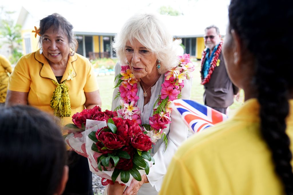 Camilla visited a preschool on Friday