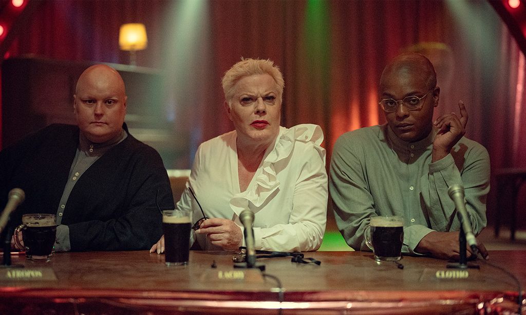 Sam Buttery, Suzy Eddie Izzard and Ché in Kaos